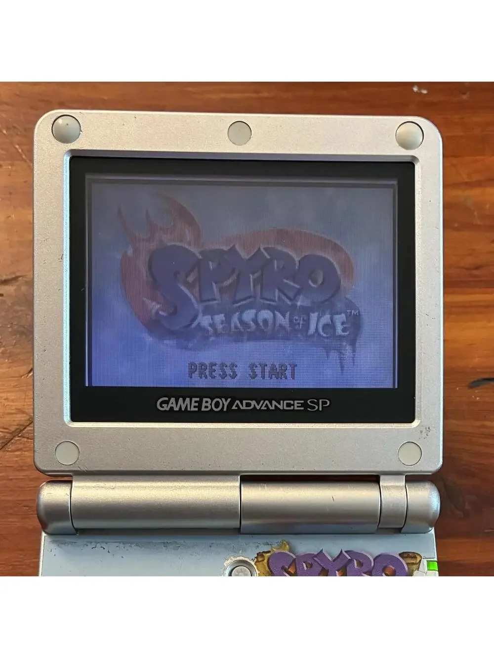 Nintendo Gameboy Game Boy Advance SP - AGS-001 with Spyro Skin + Spyro Game